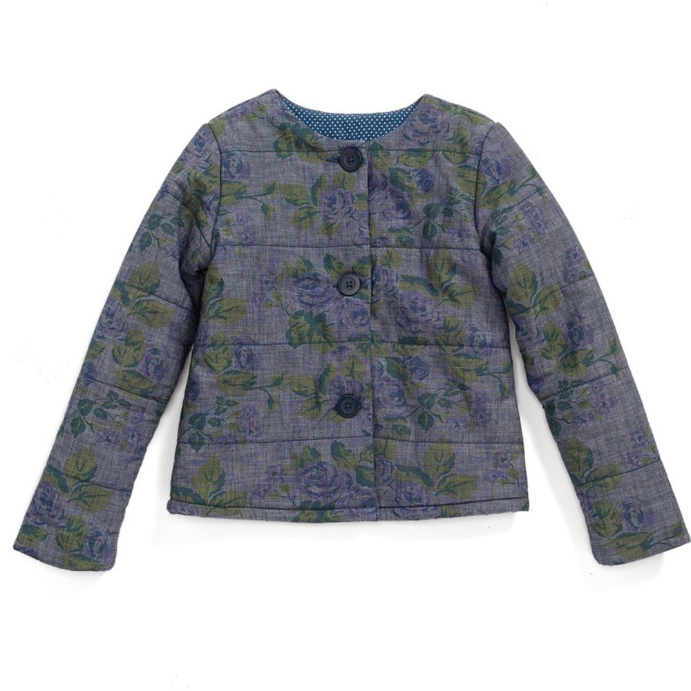 Tucker and Tate Chambray Rose Quilted Jacket